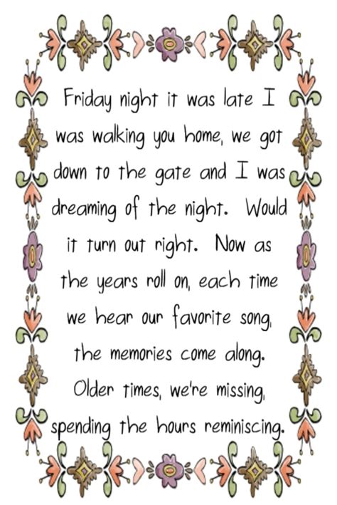 reminiscing lyrics|reminiscing song.